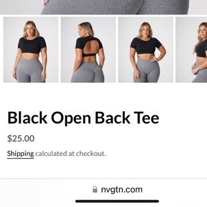 🖤 Open Back Tee 🖤